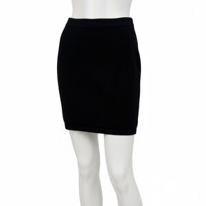 St. John Classic Black Mini Skirt